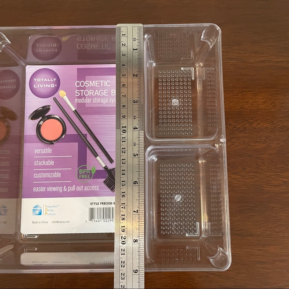 Acrylic cosmetic storage bin. NWT. - Picture 7 of 7